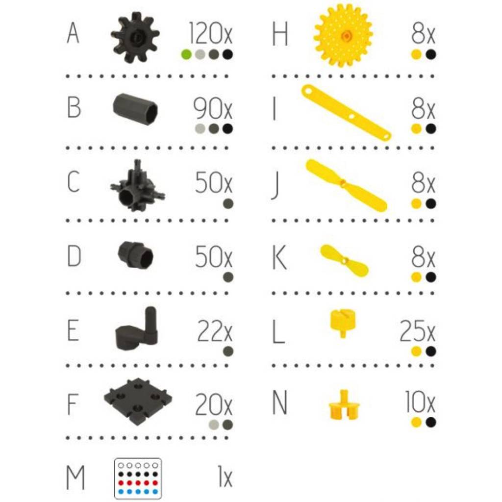 klocki edu technix 430 korbo wondertoy