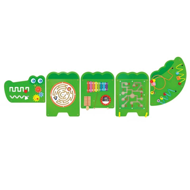 drewniana tablica edukacyjna krokodyl viga toys wondertoy