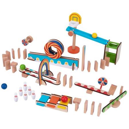 Drewniane Domino Run Tooky Toy Zabawki Zabawki Edukacyjne Puzzle